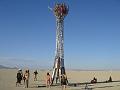 Climbable tall metal art piece 2